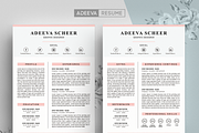 Simple Resume Template Scheer, a Resume Template by AdeevaResume (Thumbnail 1 of 4)