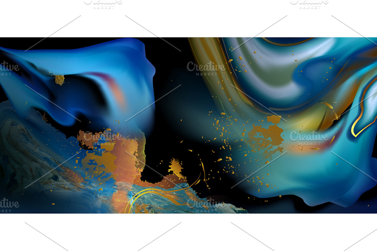 Abstract blue and yellow pattern on, a Texture Illustration by art PVP - market