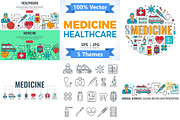 Medical Services Themes, a Healthcare Illustration by TAlex (Thumbnail 1 of 6)