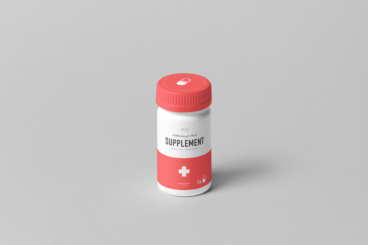 Supplement Jar & Box Mock-Up 4, a Packaging Mockup by Yogurt86 (Photo 2 of 11)