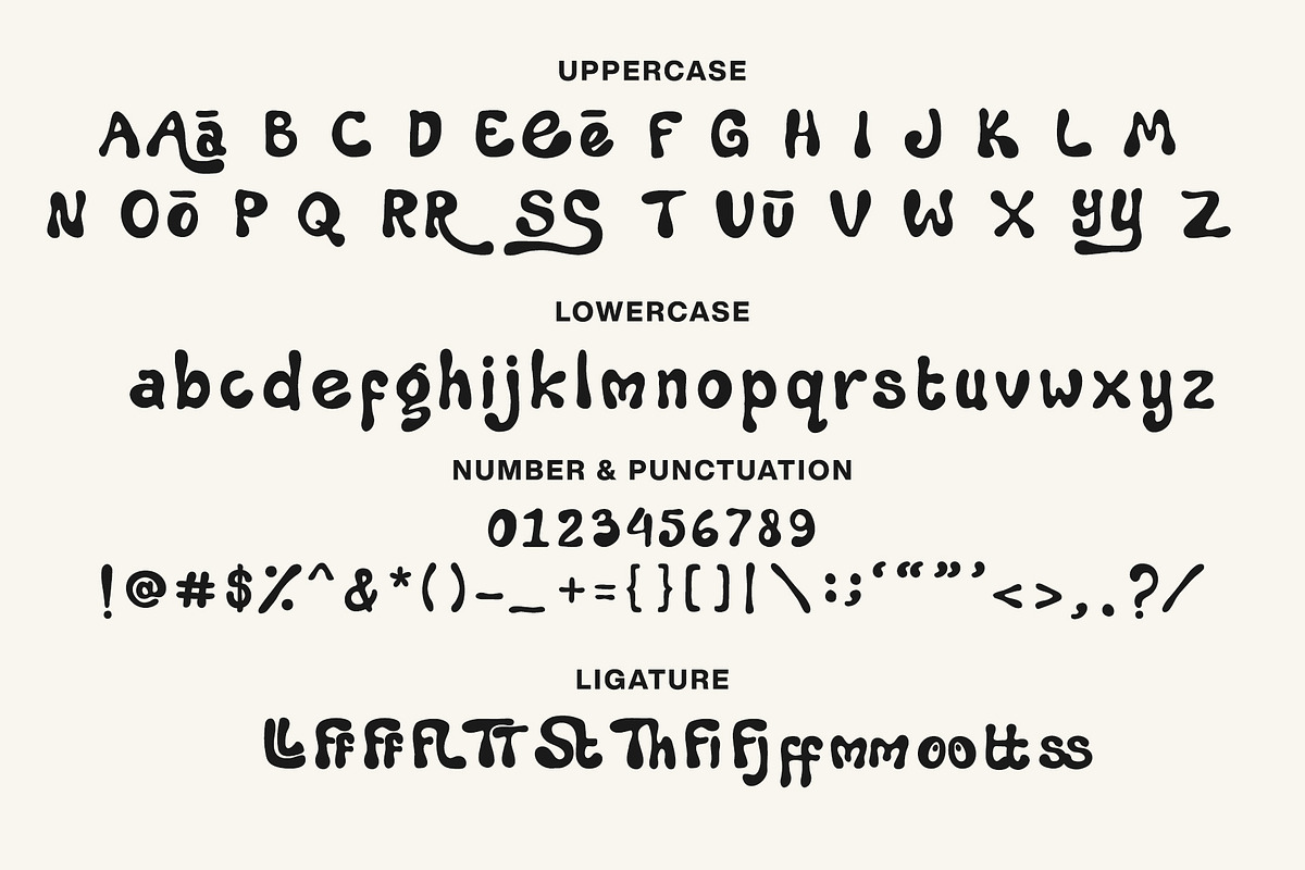 Alopyu - Bubble Fun Display Font, a Handwritten Font by Mockmenot (Photo 2 of 6)
