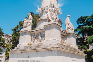 Christopher Columbus monument in Genoa, Italy, a Photo by Nito