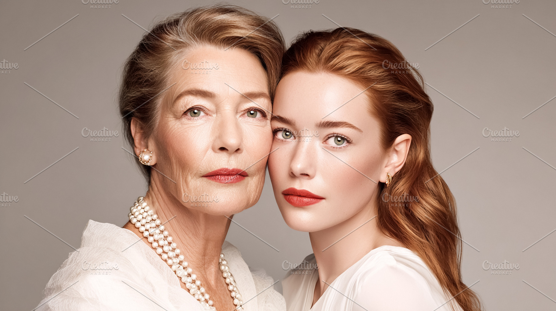 Two women representing different generations, a mother and daugh, a Photo by Studio ANNA