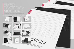 Flyer / Poster / CV Mockup 3