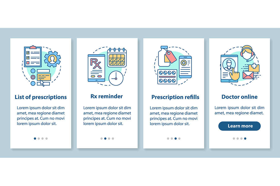 Prescription List Online Pharmacy by Img Visuals  Creative Market