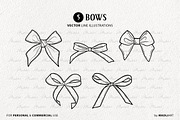 Bow Vector Line Art Set, an Illustration by MadliArt (Thumbnail 3 of 4)