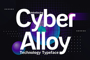Cyber Alloy - Technology Font, a Sans Serif Font by HipFonts (Thumbnail 1 of 11)