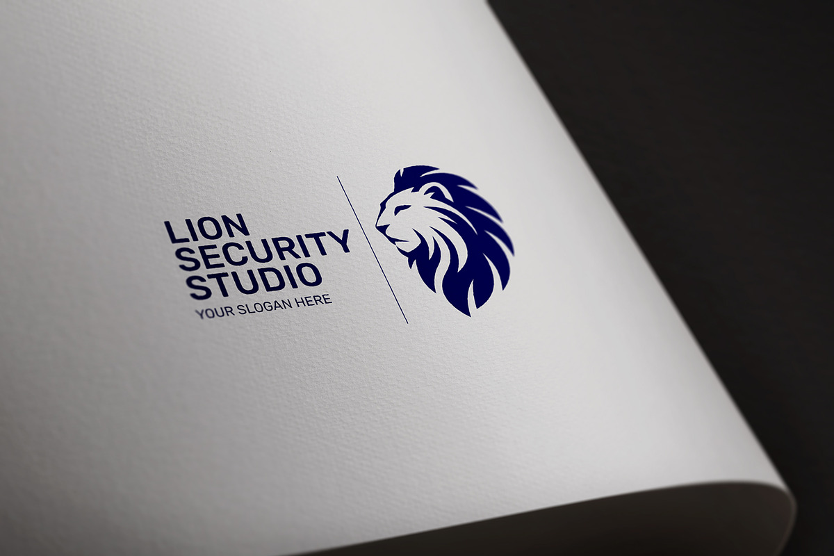 Lion Security Company Logo, a Branding & Logo Template by Glassymart