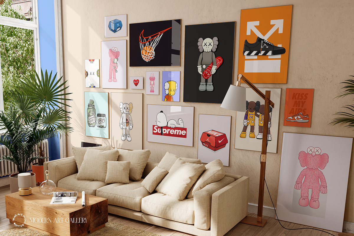 Modern Art Gallery 5, a Graphic by Wall Art Print Studio (Photo 2 of 18)