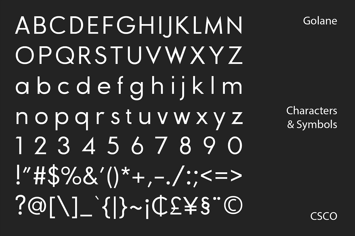 Golane – Geometric Sans Serif, a Sans Serif Font by Craft Supply Co. (Photo 6 of 8)