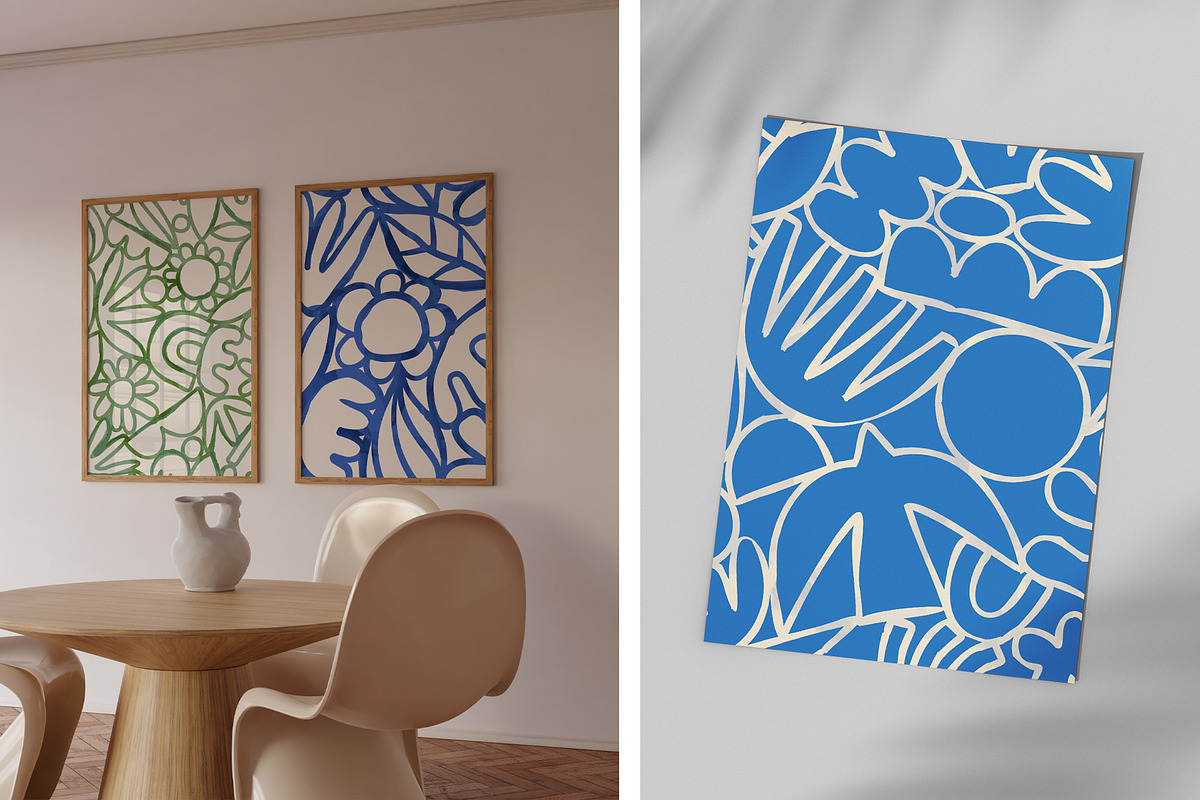 Abstract Watercolor Nature Patterns, a Pattern Graphic by Dedraw Studio (Photo 6 of 7)