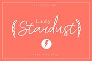 Lady Stardust, a Script Font by Creamy Script (Thumbnail 1 of 4)