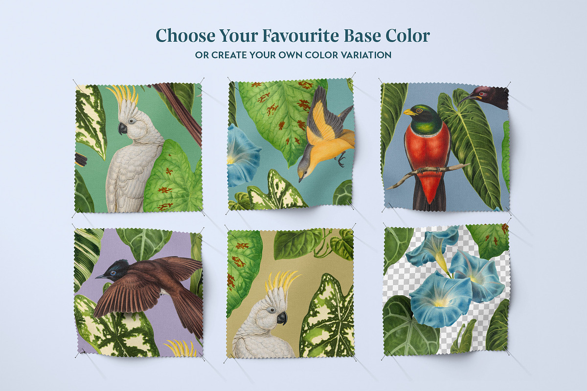 Exotic Birds - Vintage Pattern, a Pattern Graphic by Graphic Goods (Photo 5 of 9)