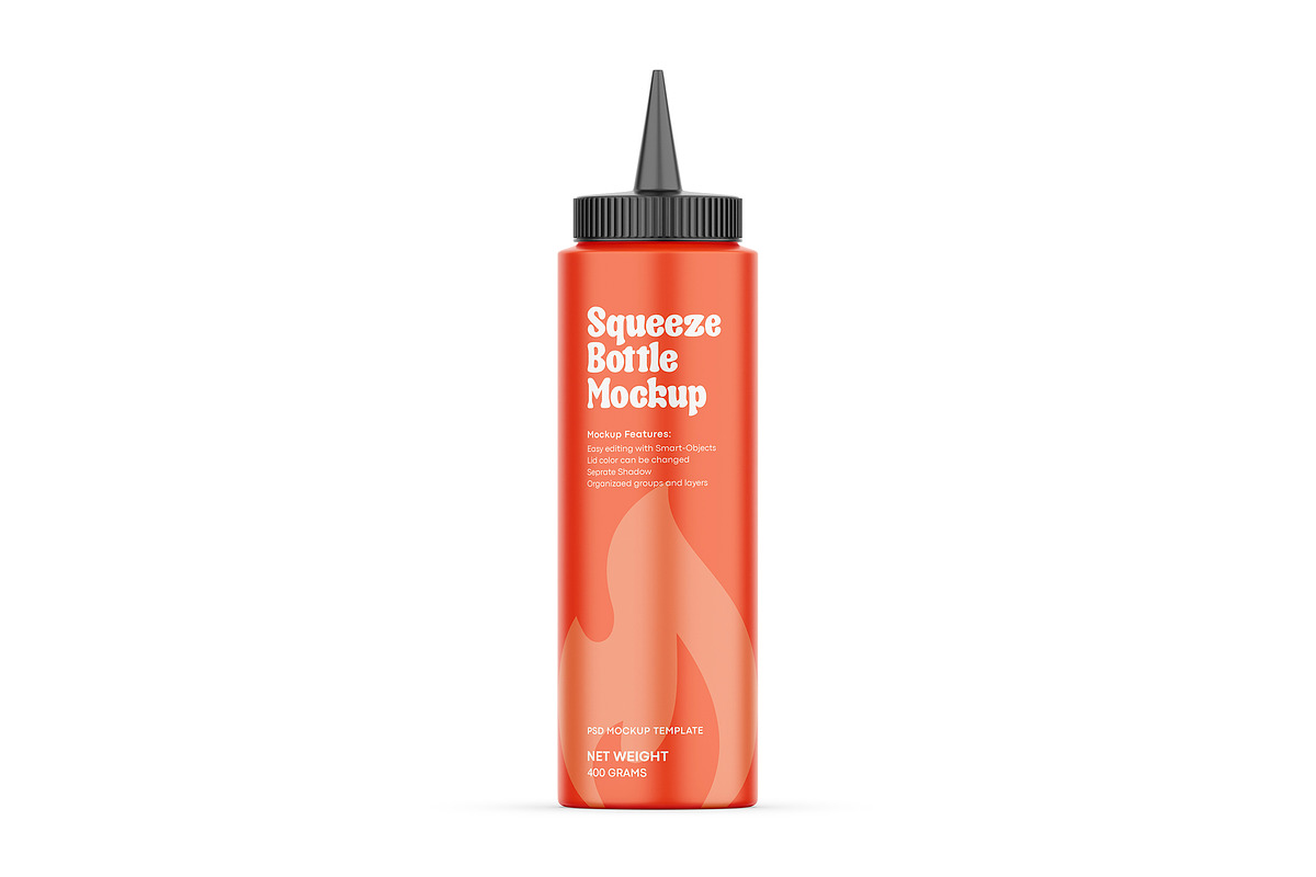 Plastic Squeeze Bottle Mockup, a Packaging Mockup by Dev.Rawat21 (Photo 3 of 7)