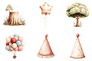 Woodland Boho Animals Birthday Clipa, an Illustration by Sublimation Artist (Thumbnail 5 of 7)