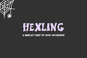 Hexling - A Scary Display Font, a Handwritten Font by Beck McCormick (Thumbnail 1 of 10)