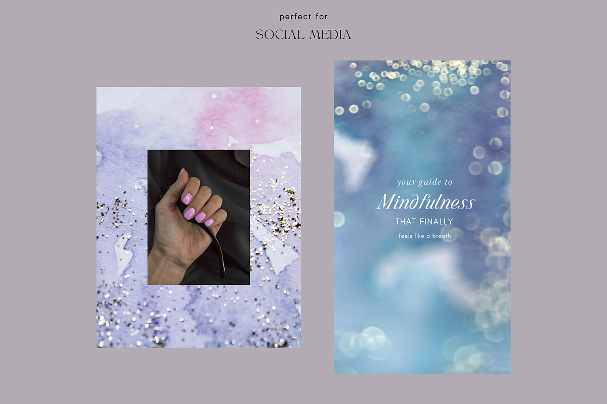 Soft Glitter Watercolor Backgrounds, a Background Graphic by eclosque (Photo 15 of 28)