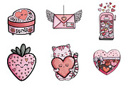 Cute Valentine Clipart, an Illustration by Design Market (Thumbnail 4 of 4)