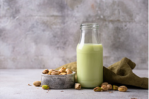 Healthy alternative vegan pistachio, a Food & Drink Photo by Yulia Furman