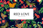 Red Love, a Pattern Graphic by ElicoelhoDesign Shop (Thumbnail 1 of 4)