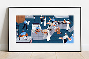 Chefs cooking food at kitchen, a Food Illustration by PaperTrident (Thumbnail 3 of 3)