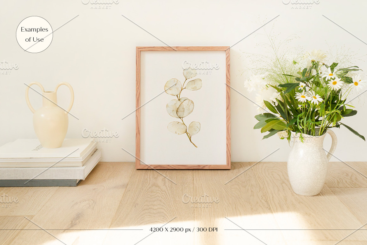 Minimal Styled Frame Mockup, a Print Template by LOPEstudio (Photo 3 of 5)