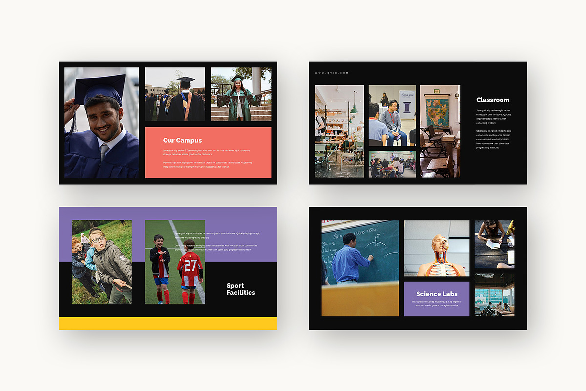 Qvio : School Promo Google Slides, a Presentation Template by Punkl Camp (Photo 12 of 16)