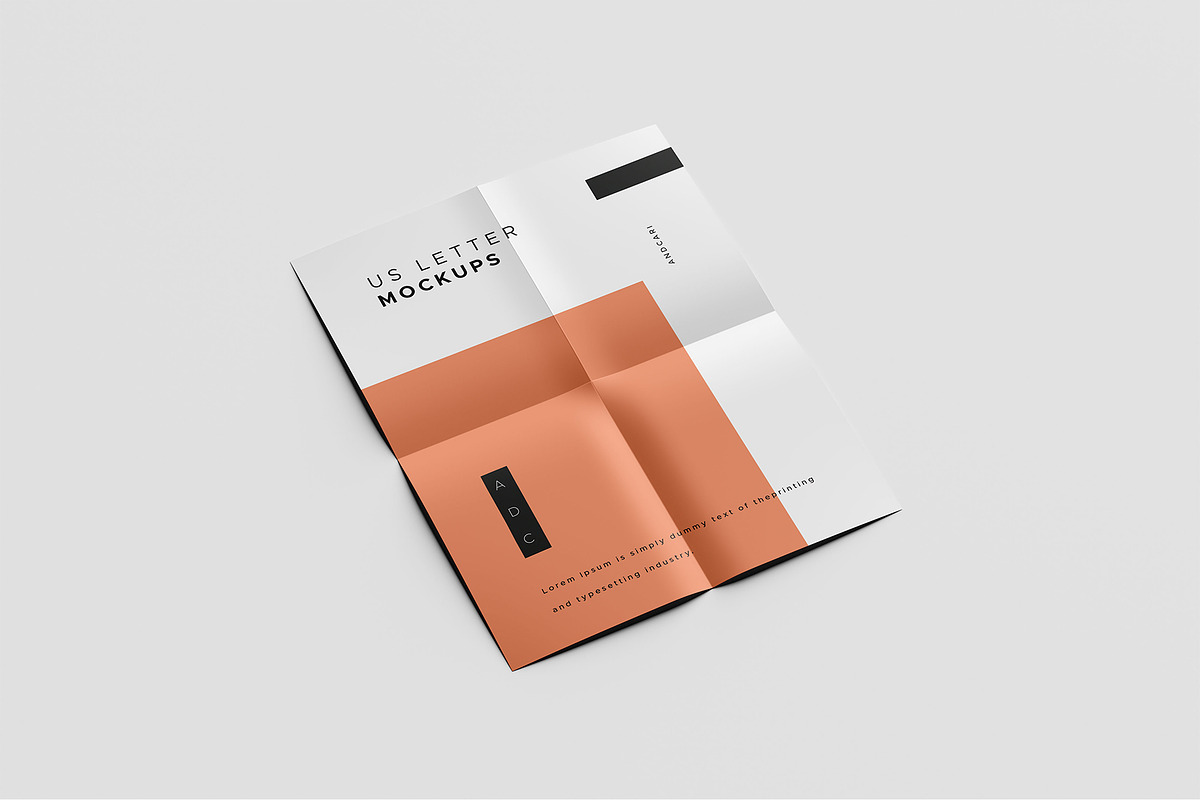 US Letter Flyer Mockup, a Print Template by AlkStudio (Photo 3 of 13)