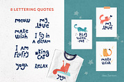 Cats - clipart & seamless patterns, an Animal Illustration by Anna Summer (Thumbnail 4 of 8)