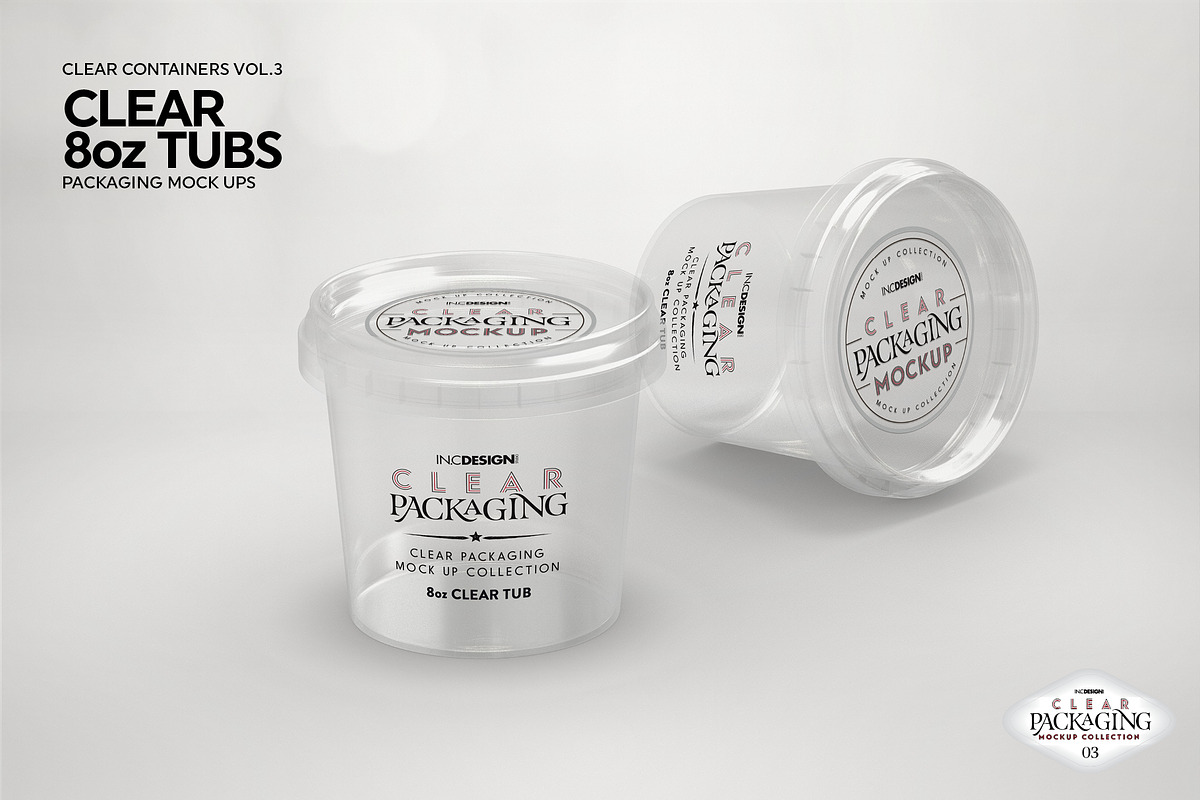 03 Clear Container Packaging Mockups, a Packaging Mockup by INCDesign (Photo 16 of 26)