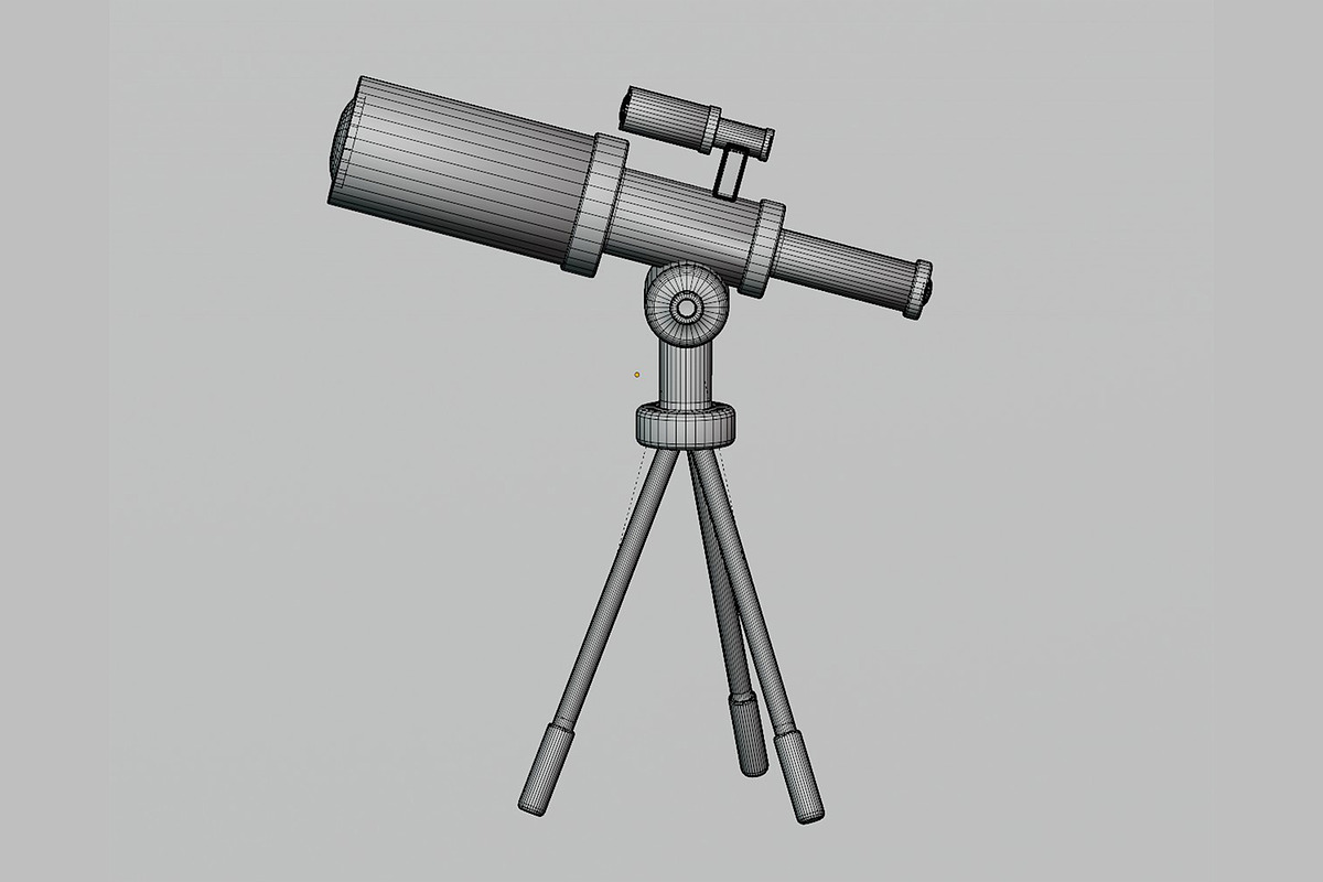 Telescope 3d Model, an Object 3D Model by fahad121 (Photo 7 of 7)
