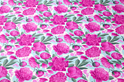 Pink Peonies & Splashes Pattern, a Pattern Graphic by MarynaPetrovska (Thumbnail 3 of 12)