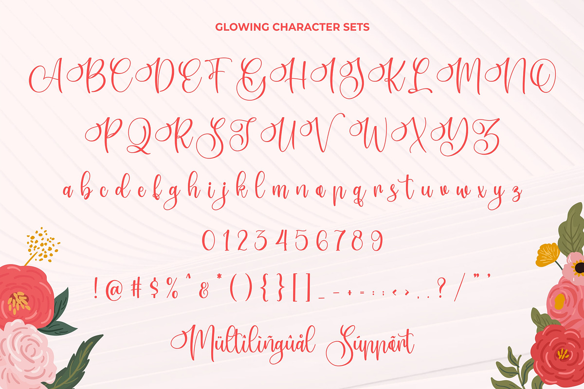 Glowing - Modern Calligraphy preview 7