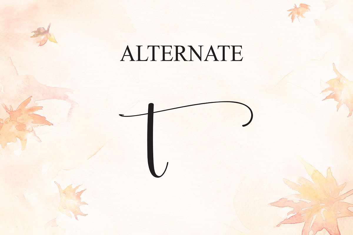 Autumn | Script Font, a Handwritten Font by Scratchones (Photo 8 of 9)