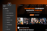 Fitnexa - Health & Fitness, a Landing Page Template by SLAB! Design (Thumbnail 2 of 4)