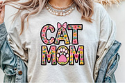 Cat Mom Png Mom Sublimation Clipart, an Illustration by Sublimation Artist (Thumbnail 8 of 9)