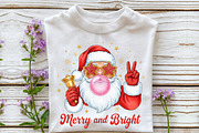 Retro Santa Blowing Bubble PNG, a Seasonal Illustration by Rose Art (Thumbnail 4 of 4)