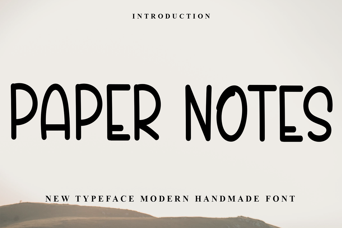 Paper Notes, a Handwritten Font by FreshTypeINK (Photo 1 of 8)