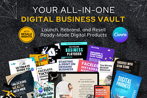 PLR Vault: Digital Business Bundle, a Templates & Theme by Digital Content Mix