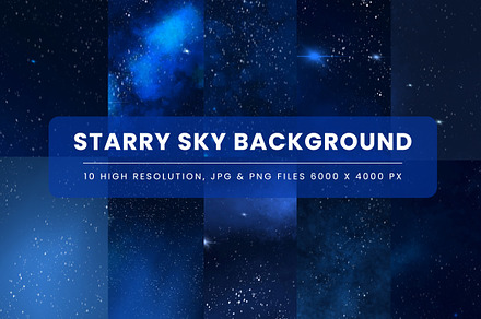 Starry Sky Background, a Background Graphic by Pitchlook.Studio