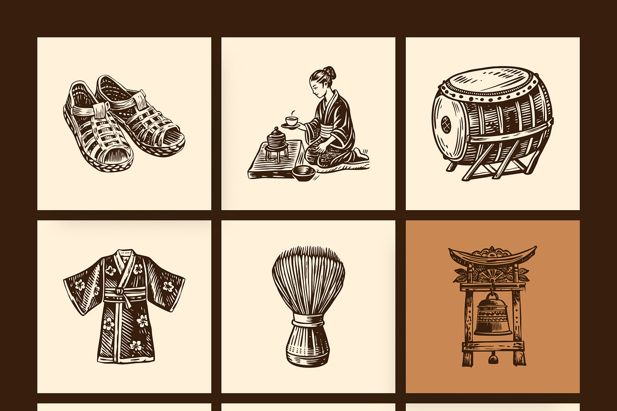 Vintage Cultures and Civilization, a Person Illustration by Creative Stall (Photo 14 of 33)