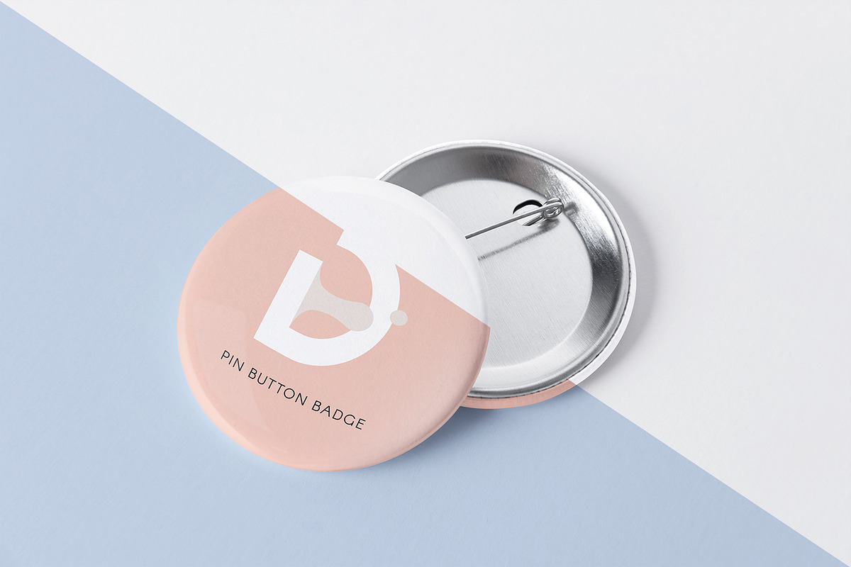 Button Badge Mockup, a Print Template by Graphicnugget (Photo 5 of 7)