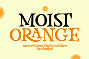 Moist Orange - Cute Serif Font, a Serif Font by Airotype (Thumbnail 1 of 10)