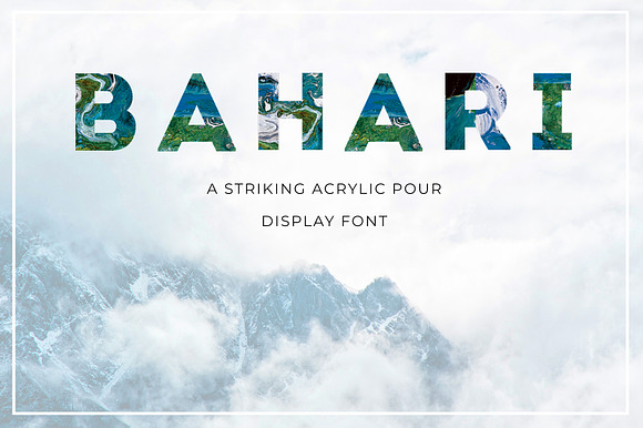 BAHARI Display Font preview 4