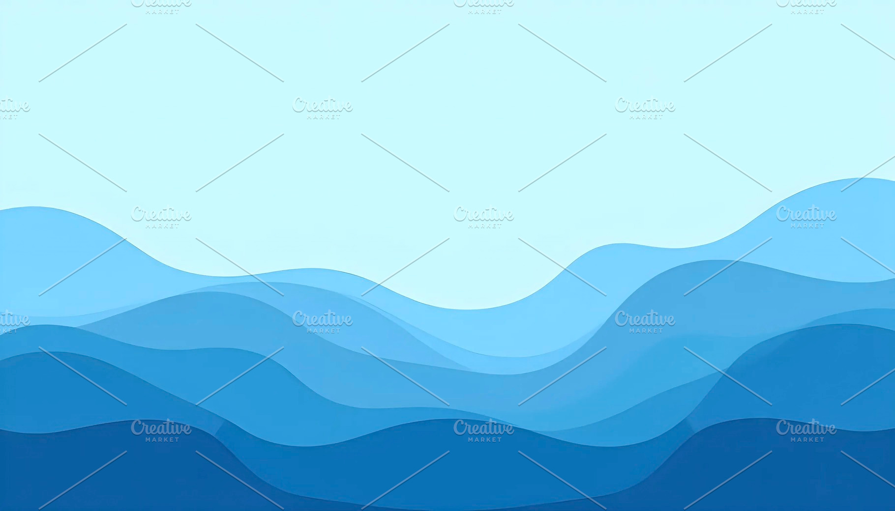 Modern Blue Wave Abstract Background, a Photo by LOGOCREATIVE