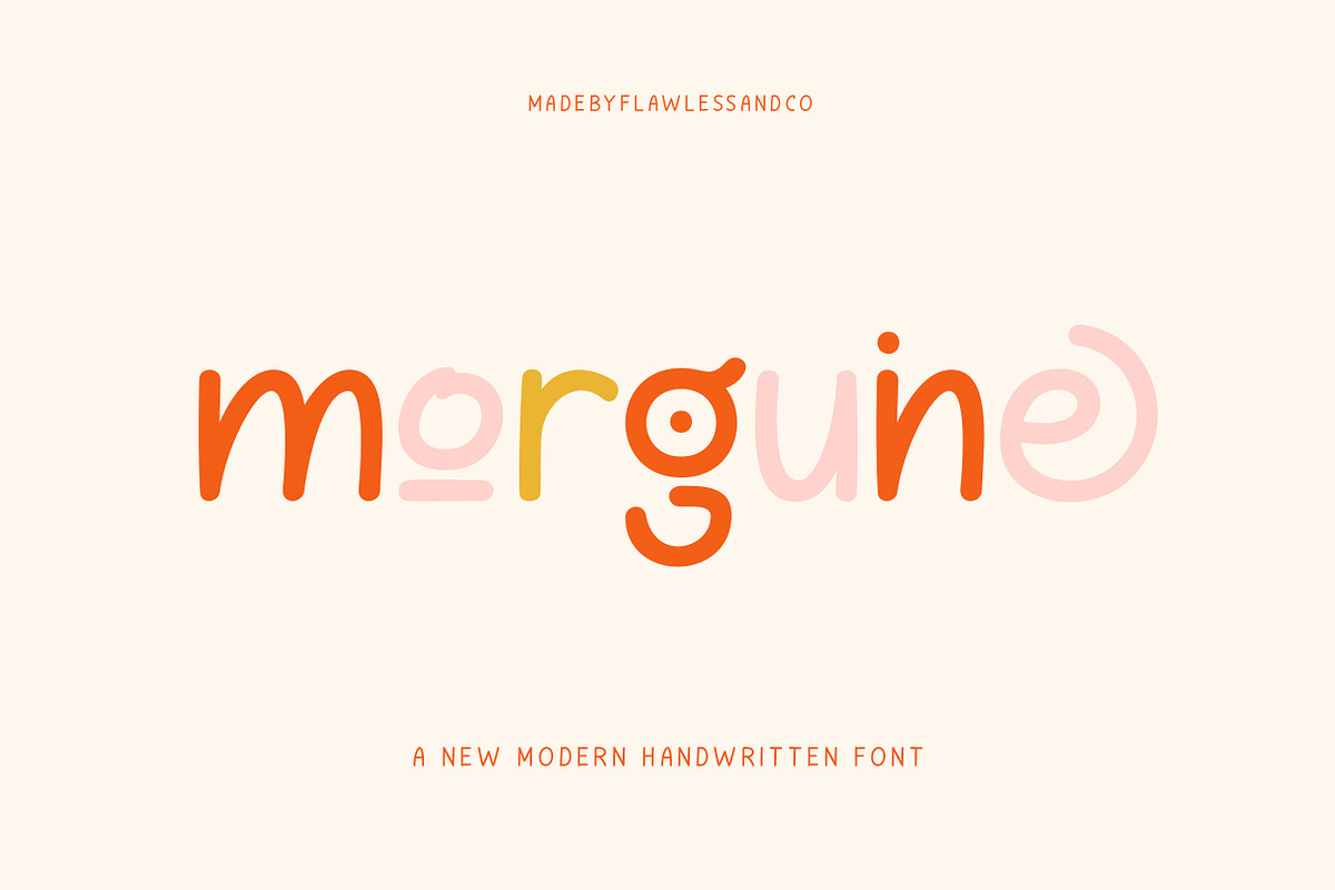 Morguine - Handwritten Font, a Handwritten Font by Flawless And Co (Photo 1 of 10)