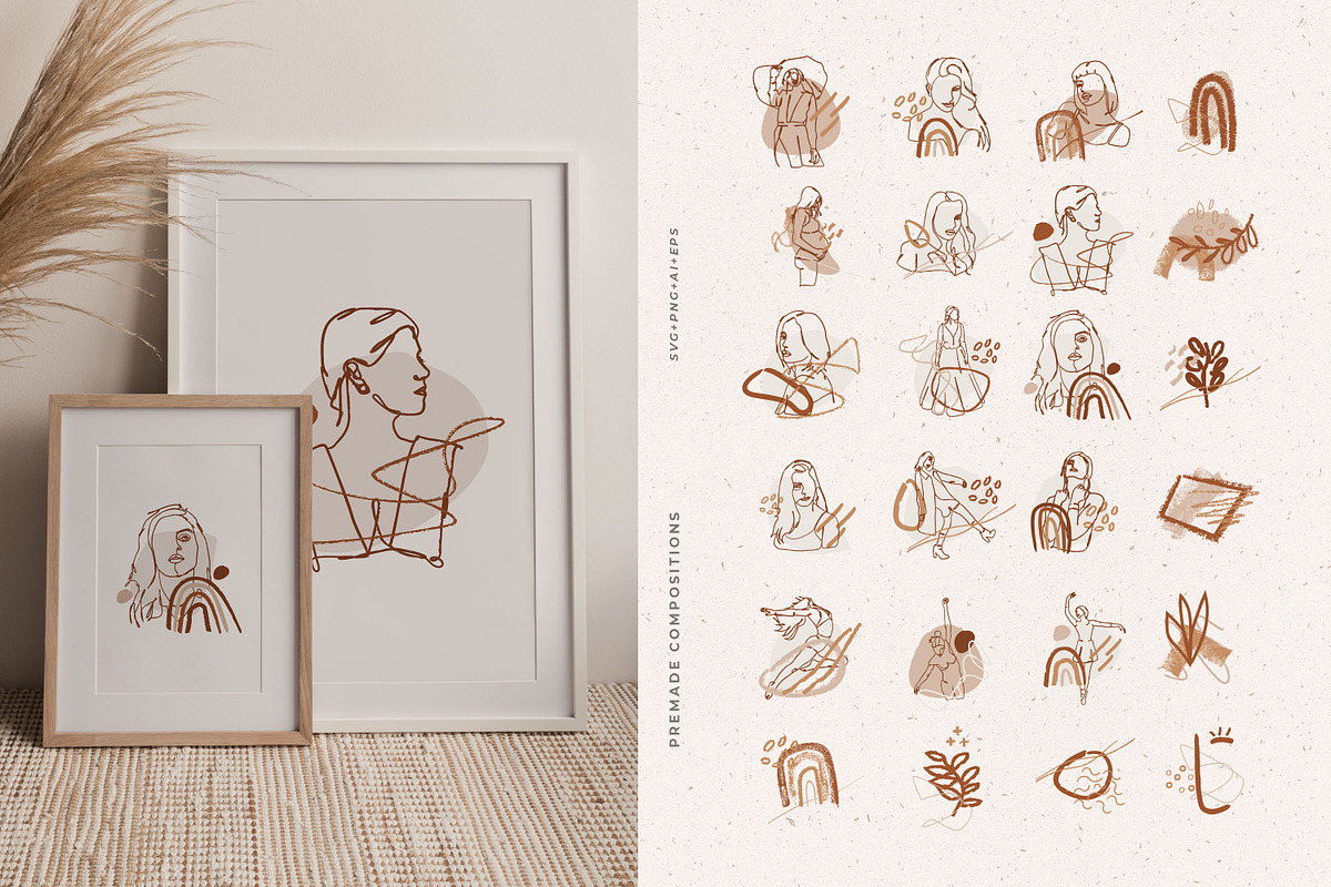 Feminine Illustration Bundle, a Graphic by AndrewPixel (Photo 7 of 10)