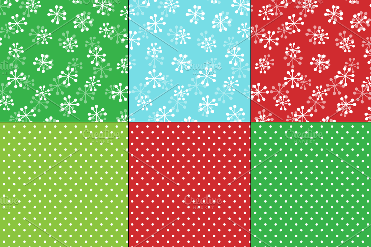 Deer Scene & Seamless Patterns preview 4
