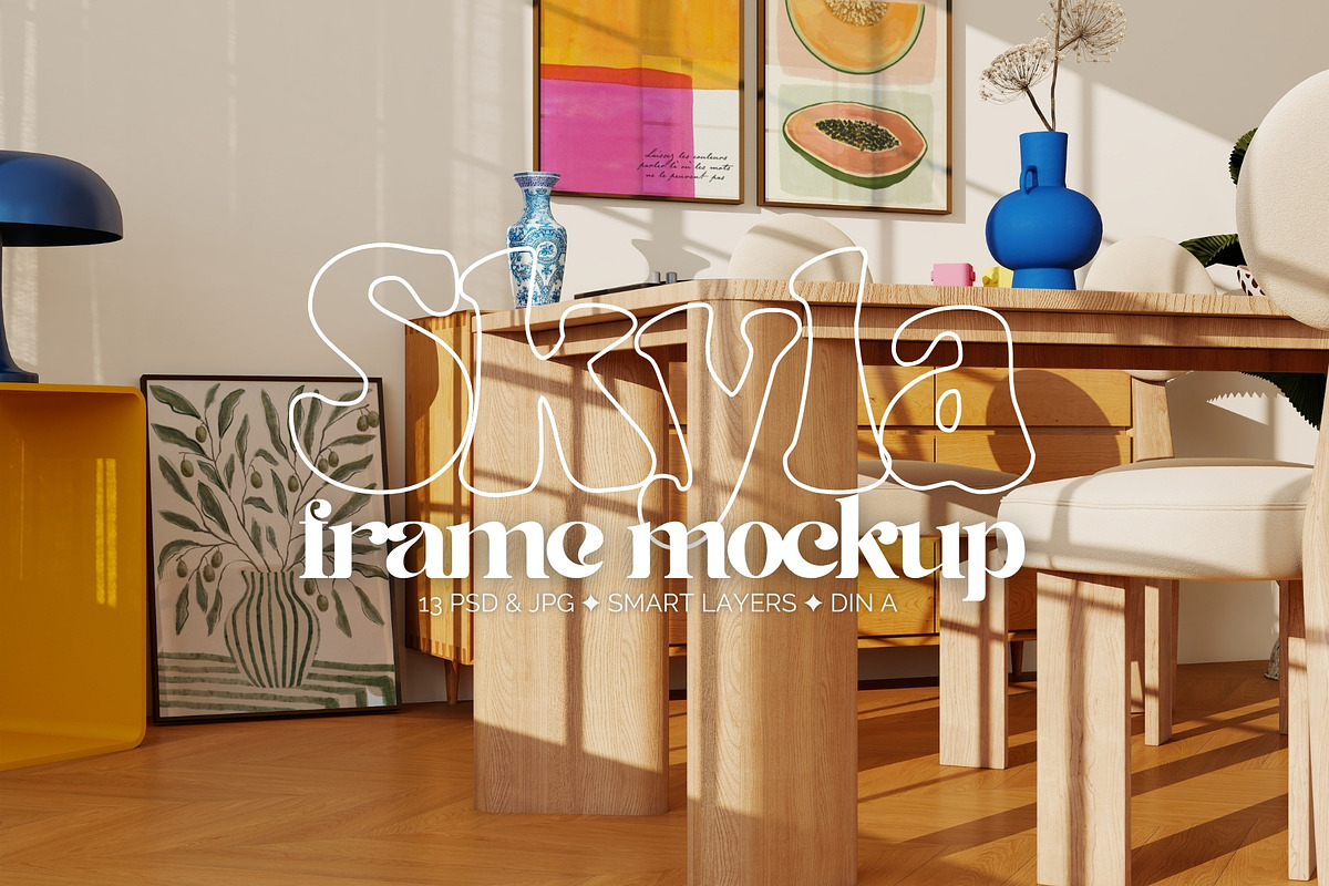 SKYLA | Colorful frame mockup bundle, a Household Mockup by SoleilHomeMockups (Photo 1 of 15)