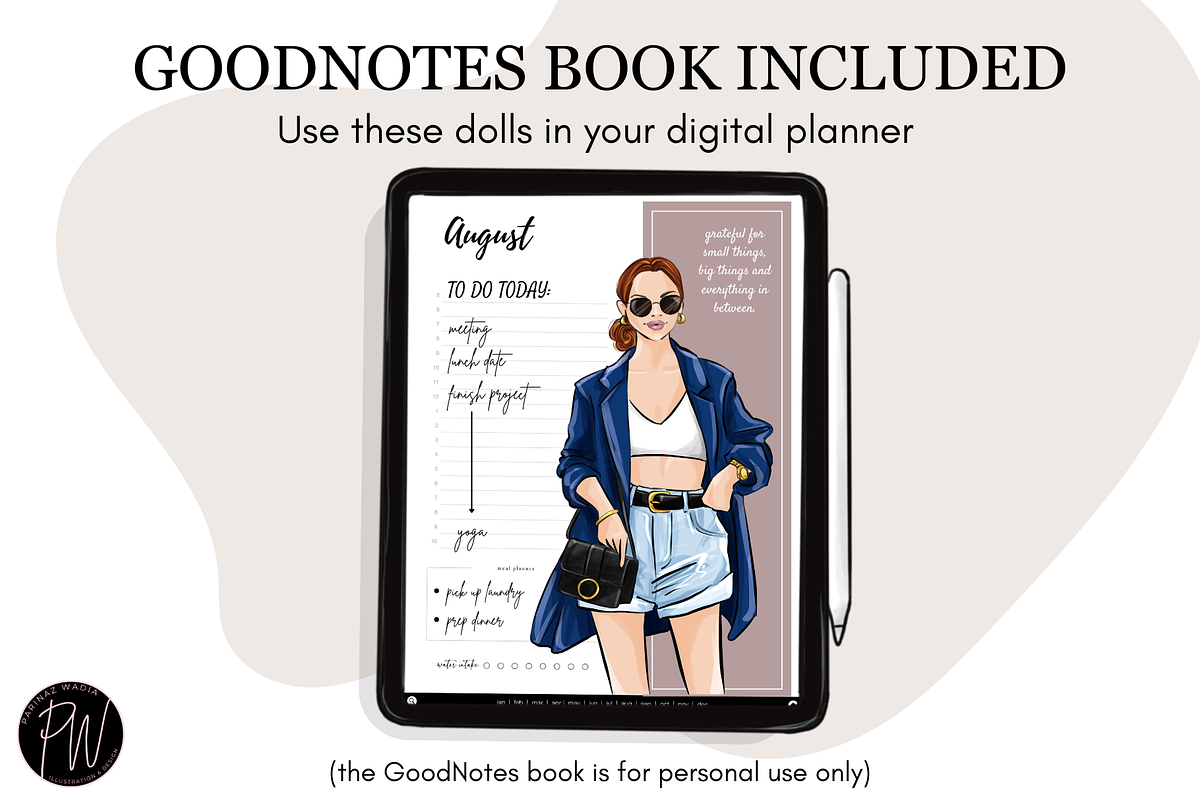 Fashion Girl 58 clipart png, an Illustration by Parinaz Wadia Design (Photo 6 of 10)